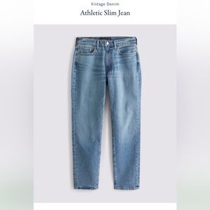 Abercrombie & Fitch Men’s Vintage Stretch Athletic Slim Denim Jeans 30 x 30